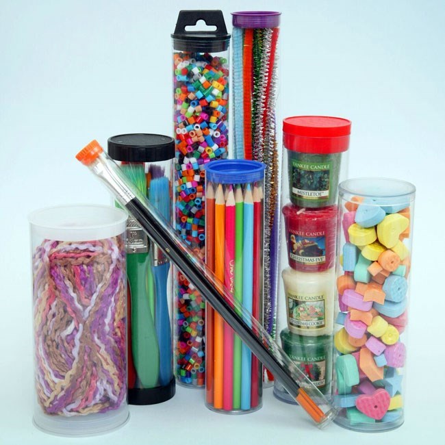 Tubes for Sweets | Tubes For Beads | Clear Plastic Containers